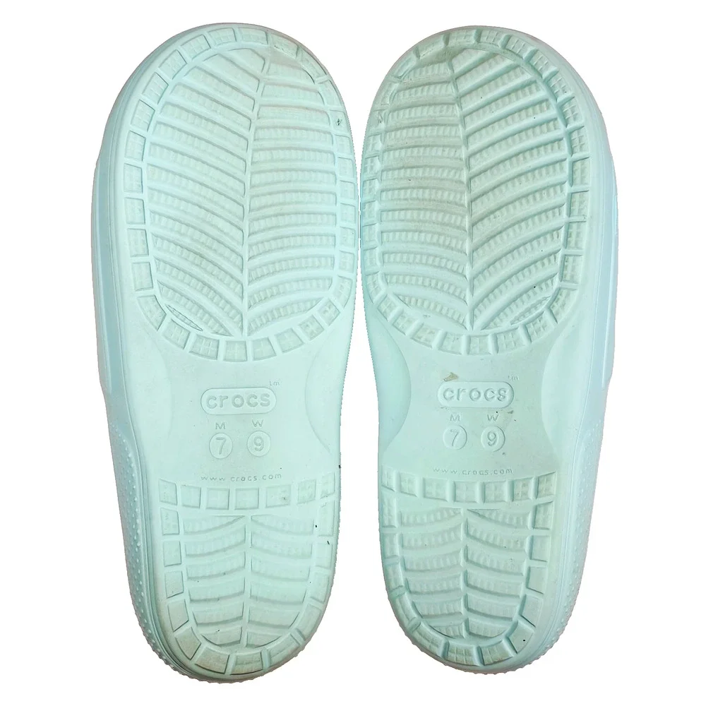 CROCS Classic Slides Unisex, Women's 9 Men's 7 Aqua Blue/Turquoise - Picture 9 of 9